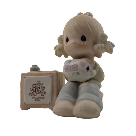 Precious Moments Collectors Club Figurine E 0404 Enesco Porcelain 1983 Dues - Picture 9 of 10